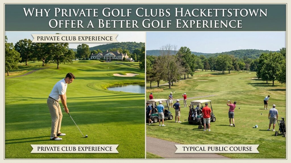 Why Private Golf Clubs Hackettstown Offer a Better Golf Experience